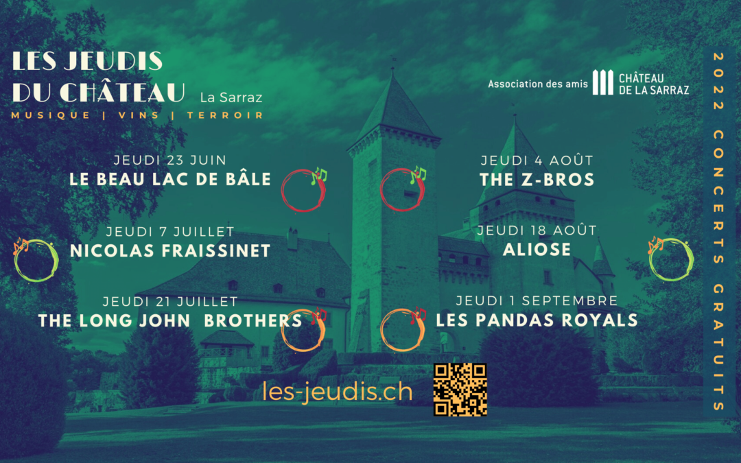 Les Jeudis du Château – Les Pandas Royals – Concert gratuit